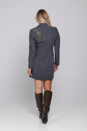 Robine Dress | Lizard Grey