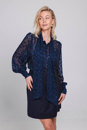 Lien Top | Midnight Blue