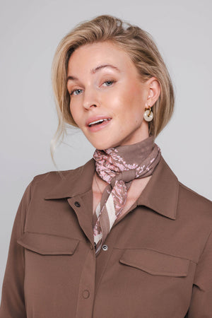 Hanae Scarf | Mocha Rose