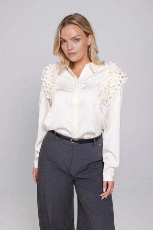 Elisse Blouse | Winter White