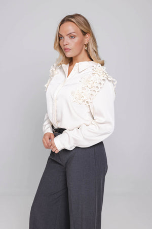 Elisse Blouse | Winter White