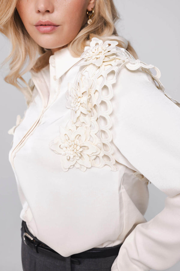 Elisse Blouse | Winter White