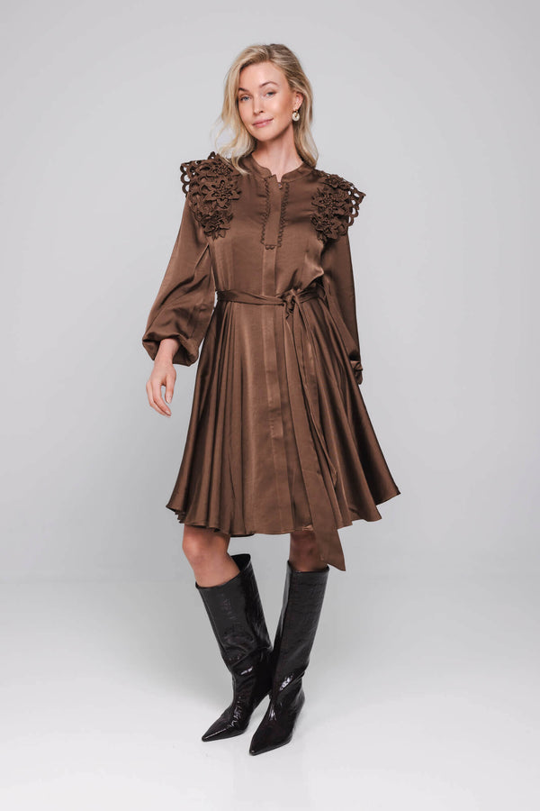 Elvira Dress | Mocha