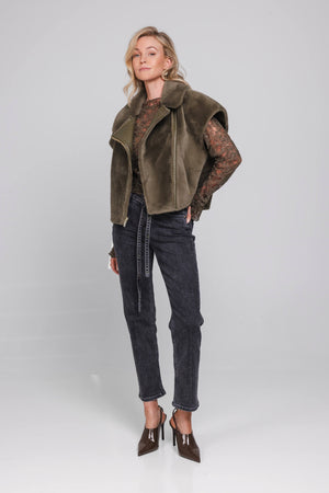 Verina Gilet | Moss Green