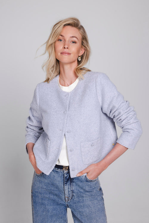 Jula Jacket | Blue Frost