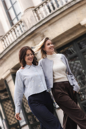 Vivina Blouse | Blue Frost