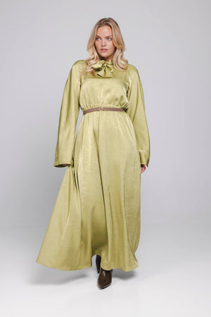 Orla Dress | Golden Lime