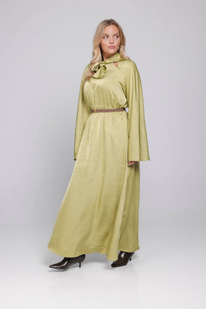 Orla Dress | Golden Lime