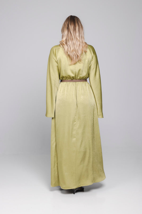 Orla Dress | Golden Lime