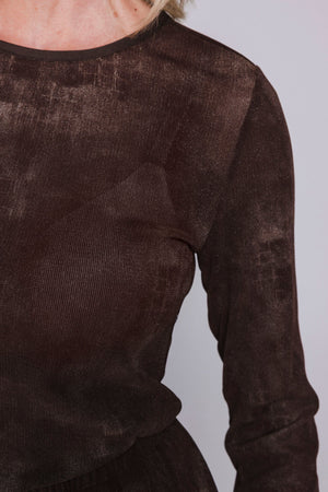 Tahlia Top | Moss Brown