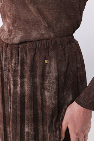 Norita Skirt | Moss Brown