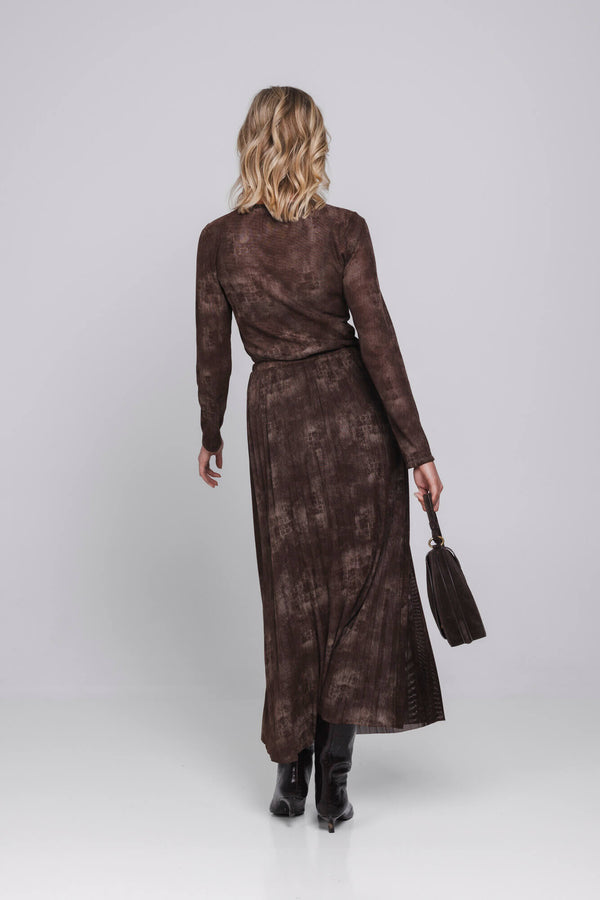 Norita Skirt | Moss Brown