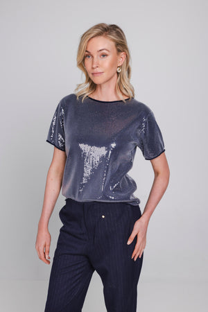 Lune Top | Midnight Blue