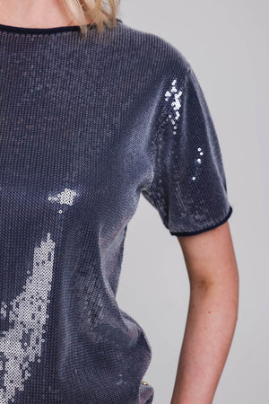 Lune Top | Midnight Blue