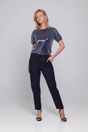 Lune Top | Midnight Blue