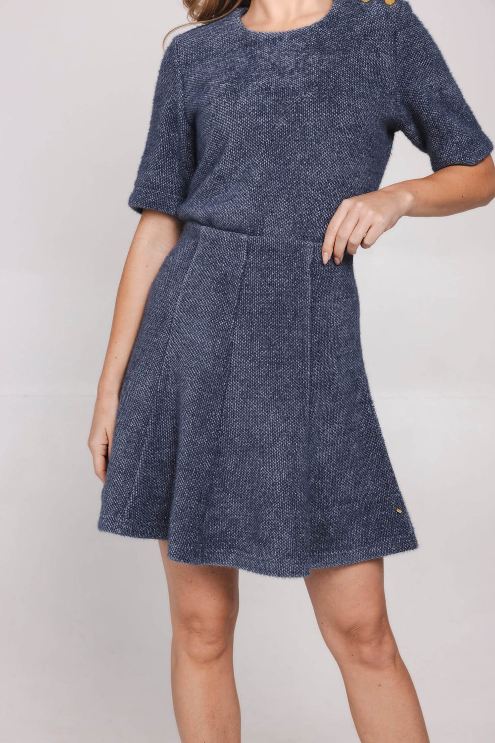 Amelie Skirt - Steel Blue