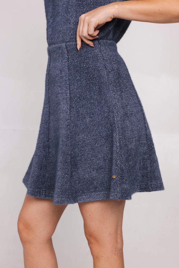 Amelie Skirt - Steel Blue