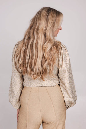 Livia Blouse - Beige Glam