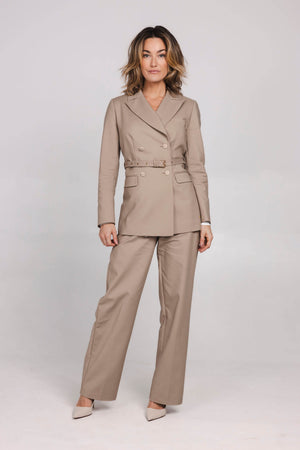 Julie Pants & Christa Blazer - Taupe