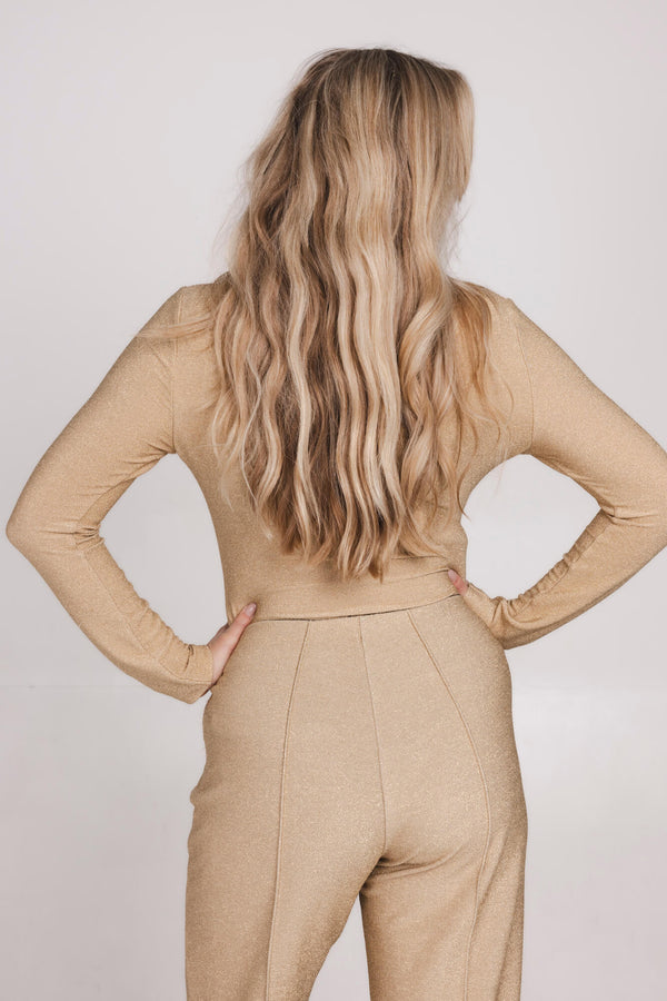 Feline Top - Beige Glam