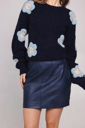 Rose Pullover - Navy Light