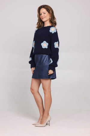 Rose Pullover - Navy Light