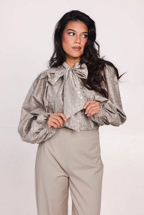 Livia Blouse - Taupe Glam