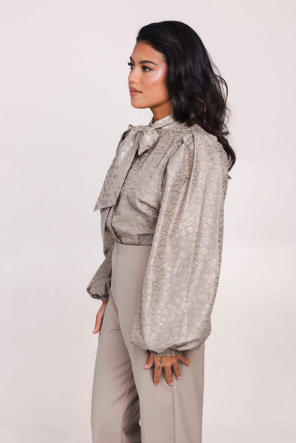 Livia Blouse - Taupe Glam