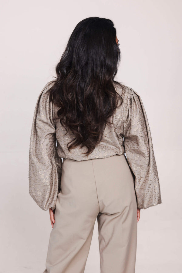Livia Blouse - Taupe Glam