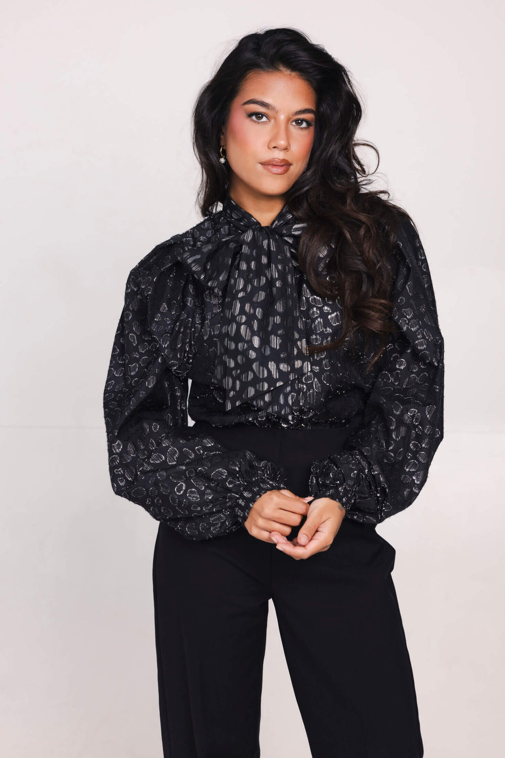 Livia Blouse - Black Glam