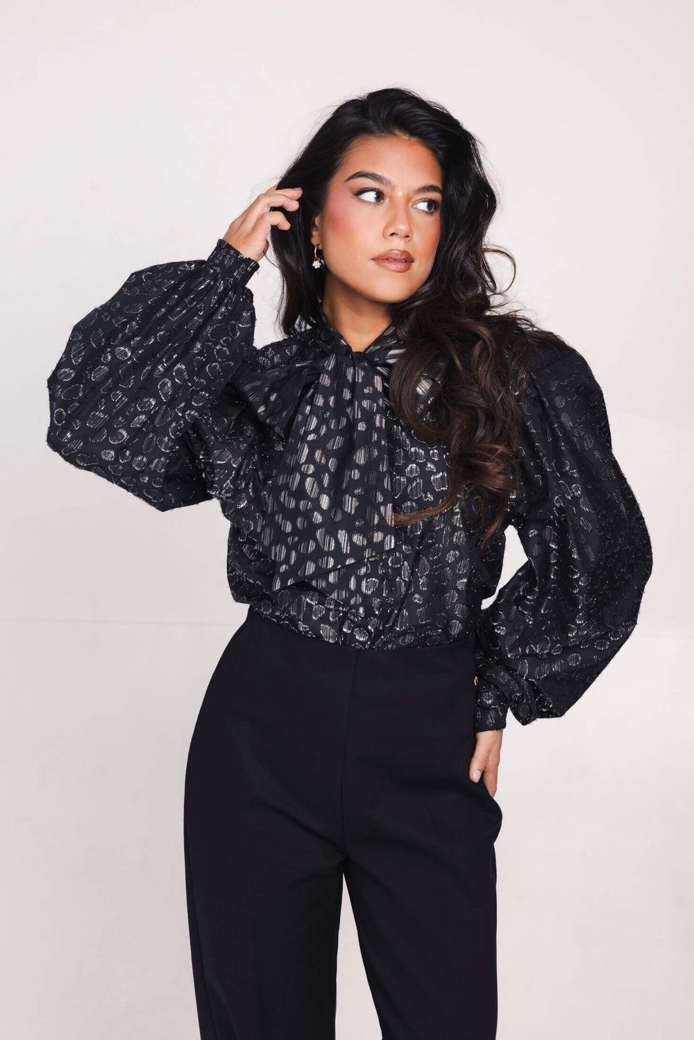 Livia Blouse - Black Glam