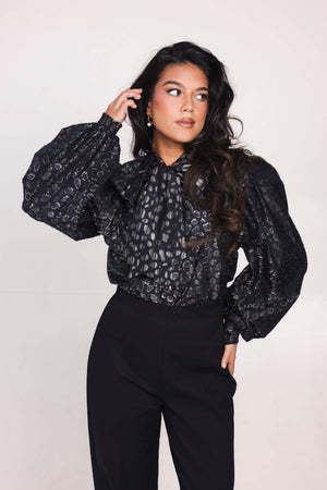 Livia Blouse - Black Glam