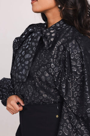 Livia Blouse - Black Glam