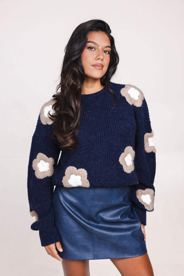 Rose Pullover - Navy Dark