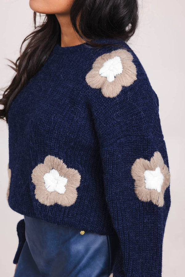 Rose Pullover - Navy Dark