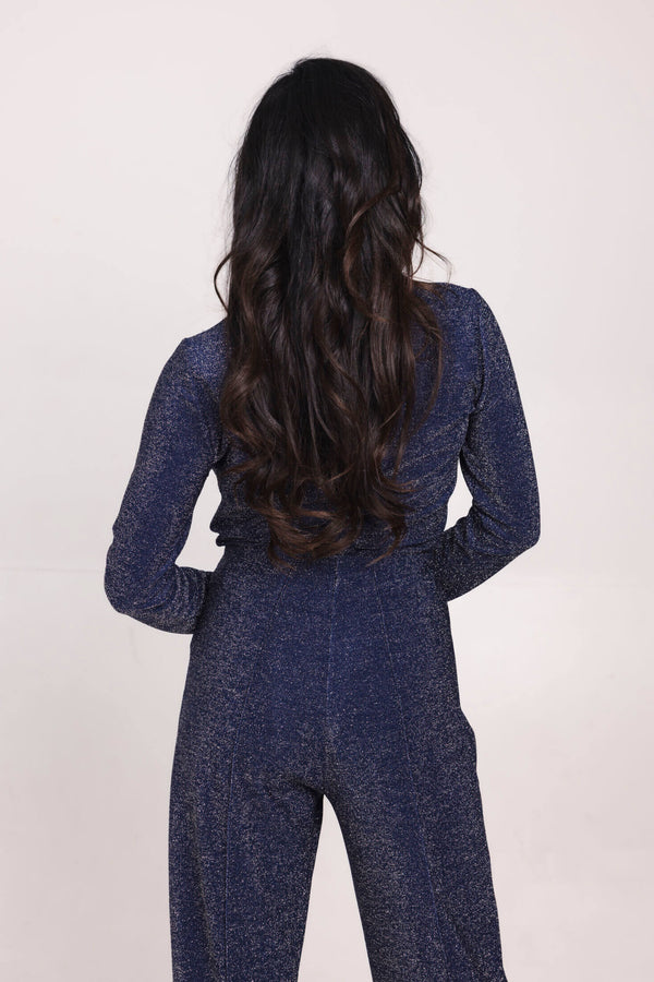 Feline Top - Navy Glam