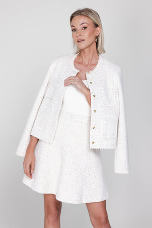 Noa Skirt - Off White Sparkle