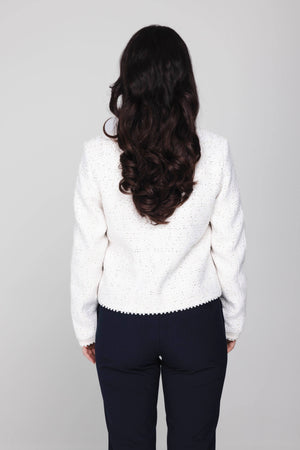 Nova Cardigan - Off White Sparkle