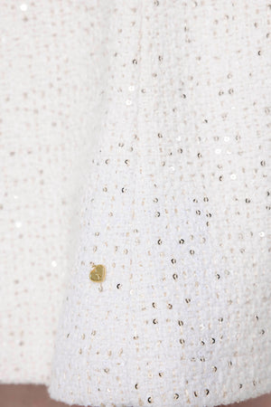 Nova Cardigan - Off White Sparkle