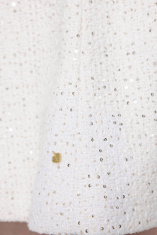 Nova Cardigan - Off White Sparkle