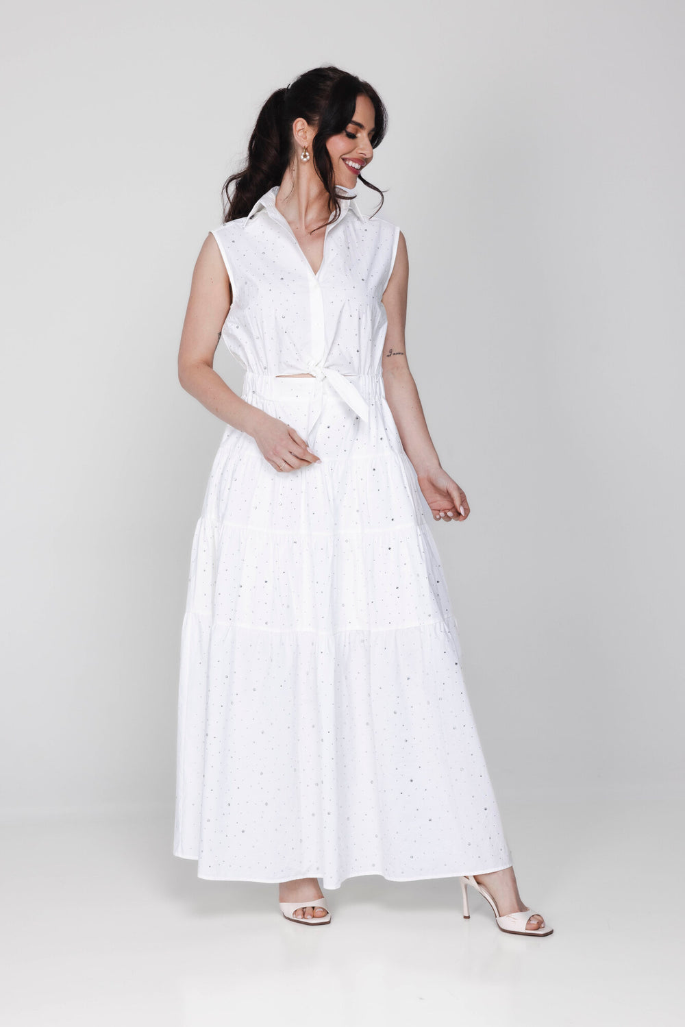 Robin Dress - Off White Sparkle