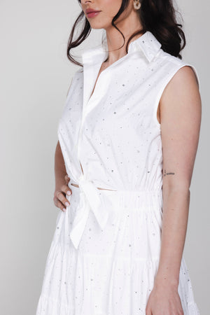 Robin Dress - Off White Sparkle