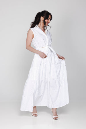 Robin Dress - Off White Sparkle