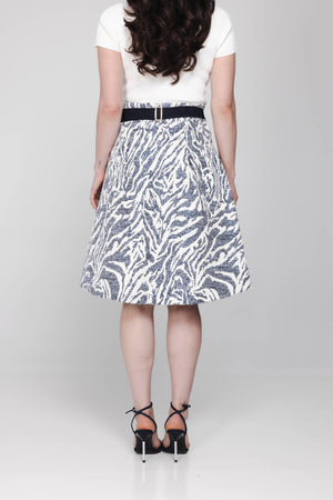 Fleur Skirt - Blue Capri