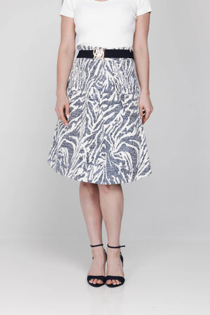 Fleur Skirt - Blue Capri