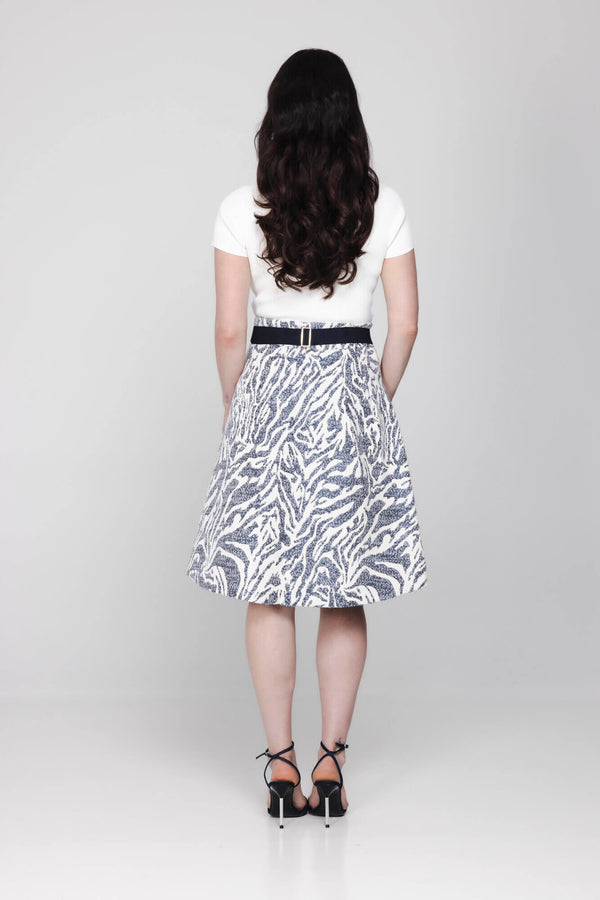 Fleur Skirt | Blue Capri