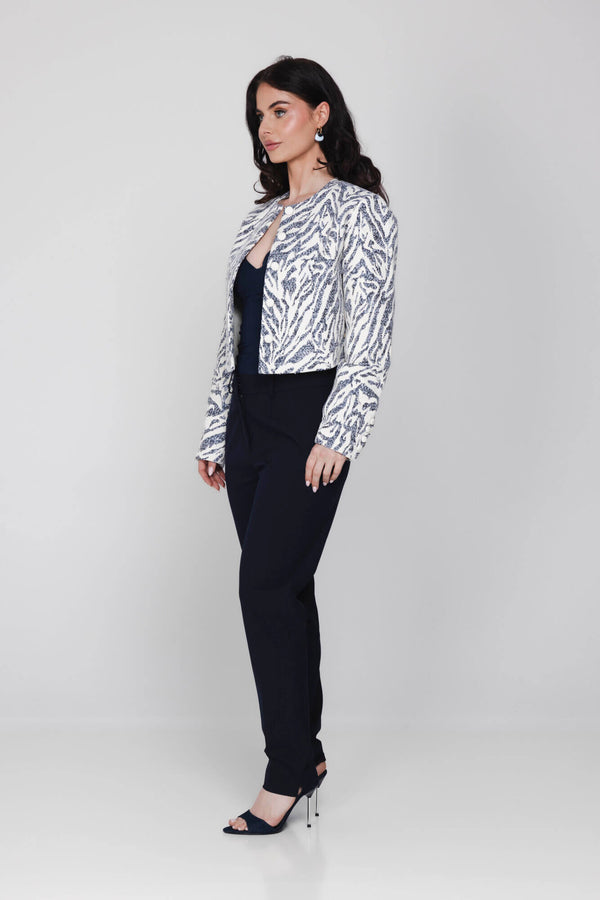 Tess Blazer - Blue Capri