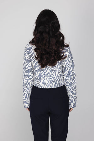 Tess Blazer - Blue Capri