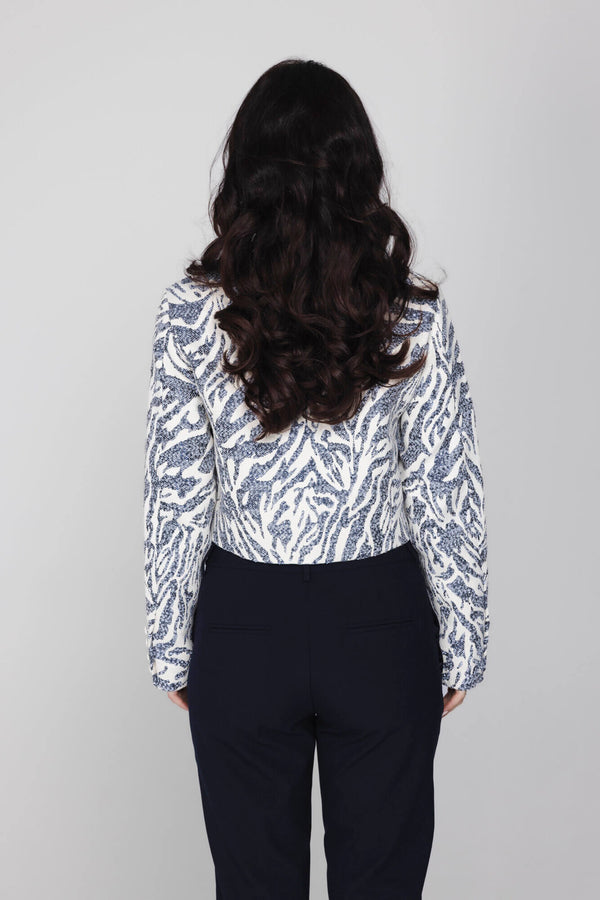 Tess Blazer - Blue Capri