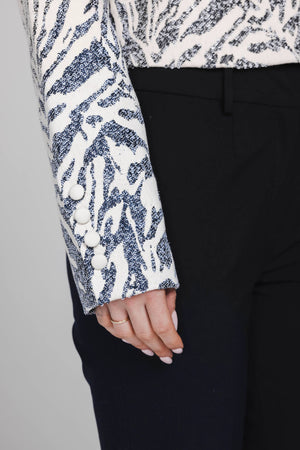 Tess Blazer - Blue Capri